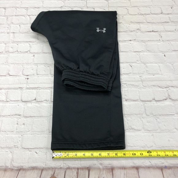 Under Armour Men Active Pants Sweatpants Size Medium Black B229 -30 - Picture 7 of 16